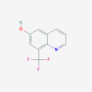 molecular formula C10H6F3NO B2777213 6-Hydroxy-8-(trifluoromethyl)quinoline CAS No. 1261632-25-0