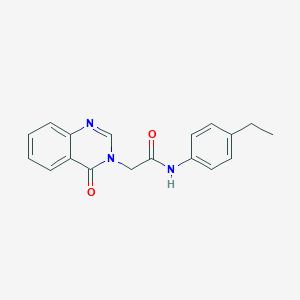 molecular formula C18H17N3O2 B277723 N-(4-ethylphenyl)-2-(4-oxo-3(4H)-quinazolinyl)acetamide 