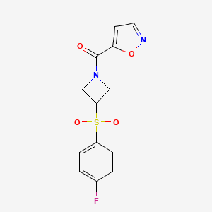 (3-((4-Fluorophenyl)sulfonyl)azetidin-1-yl)(isoxazol-5-yl)methanone