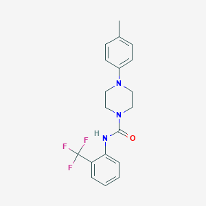 molecular formula C19H20F3N3O B277725 4-(4-methylphenyl)-N-[2-(trifluoromethyl)phenyl]-1-piperazinecarboxamide 