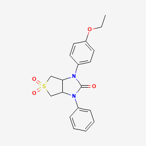 molecular formula C19H20N2O4S B2777251 1-(4-乙氧苯基)-3-苯基四氢-1H-噻吩[3,4-d]咪唑-2(3H)-酮 5,5-二氧化物 CAS No. 630065-37-1