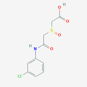 2-((2-(3-Chloroanilino)-2-oxoethyl)sulfinyl)acetic acid