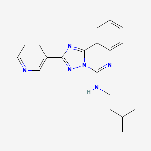 N-(3-methylbutyl)-2-pyridin-3-yl[1,2,4]triazolo[1,5-c]quinazolin-5-amine