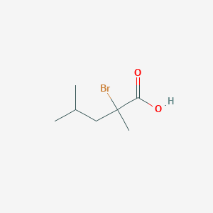 molecular formula C7H13BrO2 B2777269 2-溴-2,4-二甲基戊酸 CAS No. 106660-89-3