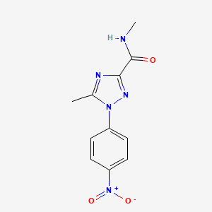 N,5-dimethyl-1-(4-nitrophenyl)-1H-1,2,4-triazole-3-carboxamide