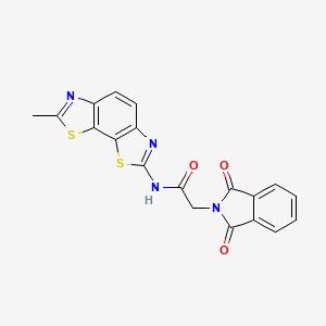 2-(1,3-dioxoisoindol-2-yl)-N-(7-methyl-[1,3]thiazolo[4,5-g][1,3]benzothiazol-2-yl)acetamide