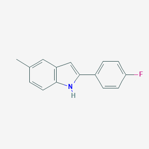 molecular formula C15H12FN B277731 2-(4-fluorophenyl)-5-methyl-1H-indole 