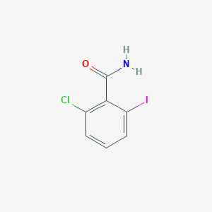 molecular formula C7H5ClINO B2777312 2-Chloro-6-iodobenzamide CAS No. 1261686-40-1