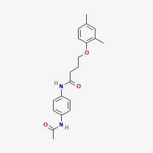 molecular formula C20H24N2O3 B2777325 N-(4-acetamidophenyl)-4-(2,4-dimethylphenoxy)butanamide CAS No. 496036-85-2