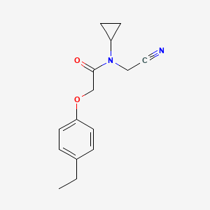 molecular formula C15H18N2O2 B2777327 N-(cyanomethyl)-N-cyclopropyl-2-(4-ethylphenoxy)acetamide CAS No. 1252521-37-1