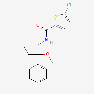 molecular formula C16H18ClNO2S B2777333 5-chloro-N-(2-methoxy-2-phenylbutyl)thiophene-2-carboxamide CAS No. 1798039-36-7