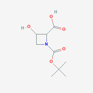 1-[(Tert-butoxy)carbonyl]-3-hydroxyazetidine-2-carboxylic acid