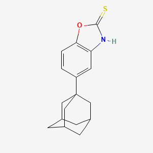 B2777358 5-(1-Adamantyl)-1,3-benzoxazole-2-thiol CAS No. 861442-68-4