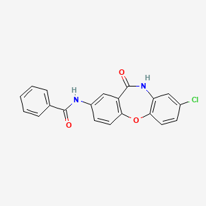 molecular formula C20H13ClN2O3 B2777366 N-(8-氯-11-氧代-10,11-二氢二苯并[b,f][1,4]噁唑-2-基)苯酰胺 CAS No. 922008-84-2