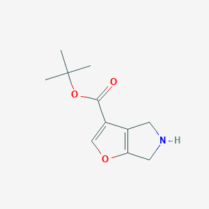molecular formula C11H15NO3 B2777371 Tert-butyl 5,6-dihydro-4H-furo[2,3-c]pyrrole-3-carboxylate CAS No. 2287298-27-3