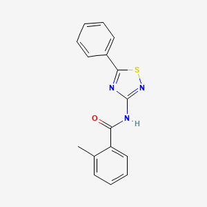 2-methyl-N-(5-phenyl-1,2,4-thiadiazol-3-yl)benzamide