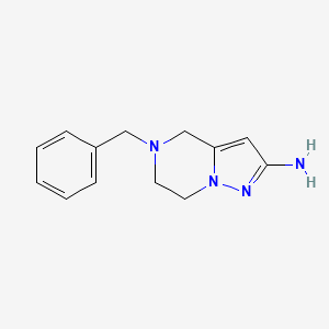 5-benzyl-4H,5H,6H,7H-pyrazolo[1,5-a]pyrazin-2-amine