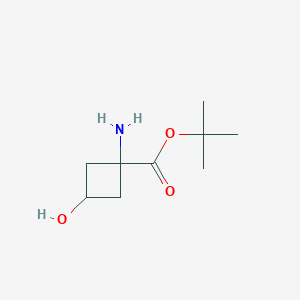 Tert-butyl 1-amino-3-hydroxycyclobutane-1-carboxylate