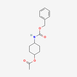 (1R,4r)-4-(((benzyloxy)carbonyl)amino)cyclohexyl acetate