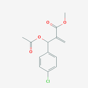 2-(4-Chloro-alpha-acetoxybenzyl)acrylic acid methyl ester