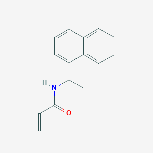 molecular formula C15H15NO B2777403 2-Propenamide,N-[1-(1-naphthalenyl)ethyl]- CAS No. 392304-10-8