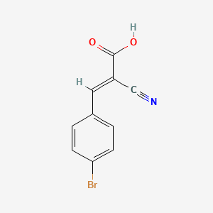 molecular formula C10H6BrNO2 B2777405 (E)-3-(4-Bromophenyl)-2-cyanoacrylic acid CAS No. 339548-64-0