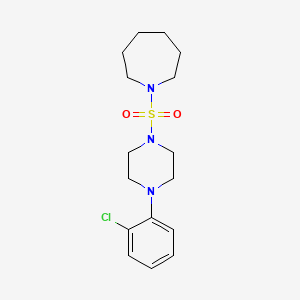 1-((4-(2-Chlorophenyl)piperazin-1-yl)sulfonyl)azepane
