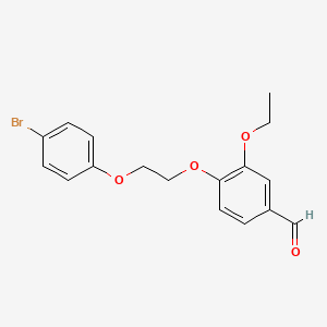 4-[2-(4-Bromophenoxy)ethoxy]-3-ethoxybenzaldehyde