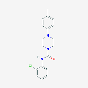 molecular formula C18H20ClN3O B277742 N-(2-chlorophenyl)-4-(4-methylphenyl)-1-piperazinecarboxamide 