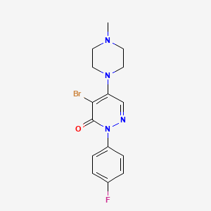 4-bromo-2-(4-fluorophenyl)-5-(4-methylpiperazino)-3(2H)-pyridazinone