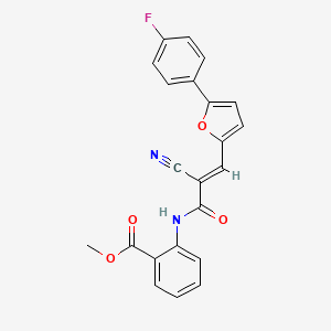 (E)-methyl 2-(2-cyano-3-(5-(4-fluorophenyl)furan-2-yl)acrylamido)benzoate
