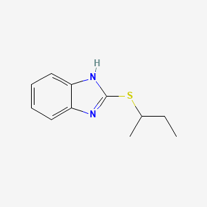 molecular formula C11H14N2S B2777427 2-(丁基硫基)-1H-苯并[d]咪唑 CAS No. 75080-16-9
