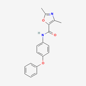 2,4-dimethyl-N-(4-phenoxyphenyl)-1,3-oxazole-5-carboxamide