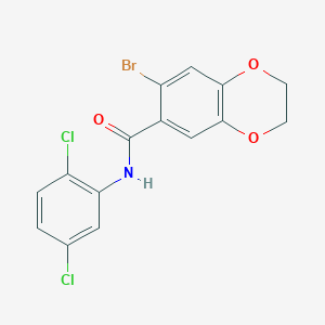7-bromo-N-(2,5-dichlorophenyl)-2,3-dihydro-1,4-benzodioxine-6-carboxamide