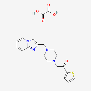 2-(4-(Imidazo[1,2-a]pyridin-2-ylmethyl)piperazin-1-yl)-1-(thiophen-2-yl)ethanone oxalate