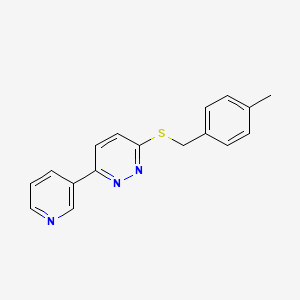 3-((4-Methylbenzyl)thio)-6-(pyridin-3-yl)pyridazine