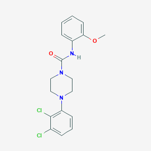 molecular formula C18H19Cl2N3O2 B277746 4-(2,3-dichlorophenyl)-N-(2-methoxyphenyl)-1-piperazinecarboxamide 