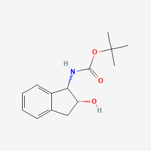 molecular formula C14H19NO3 B2777461 Boc-(1S,2R)-(-)-顺式-1-氨基-2-吲哚甲醇 CAS No. 218151-53-2