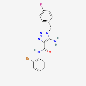 5-amino-N-(2-bromo-4-methylphenyl)-1-(4-fluorobenzyl)-1H-1,2,3-triazole-4-carboxamide