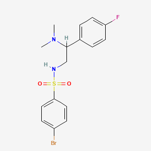 molecular formula C16H18BrFN2O2S B2777471 4-溴-N-(2-(二甲基氨基)-2-(4-氟苯基)乙基)苯磺酰胺 CAS No. 899747-92-3
