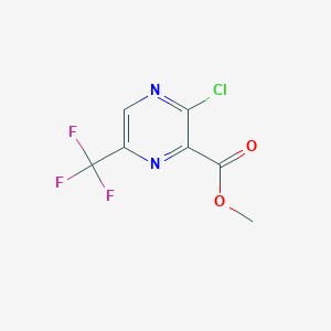 molecular formula C7H4ClF3N2O2 B2777492 甲基3-氯-6-(三氟甲基)吡嗪-2-甲酸酯 CAS No. 1823377-78-1