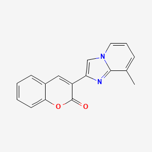 molecular formula C17H12N2O2 B2777493 3-(8-Methyl-2-imidazo[1,2-a]pyridinyl)-1-benzopyran-2-one CAS No. 326913-55-7