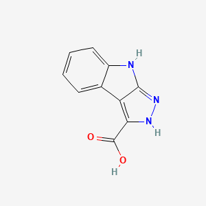 molecular formula C10H7N3O2 B2777504 1,8-Dihydropyrazolo[3,4-b]indole-3-carboxylic acid CAS No. 890095-82-6