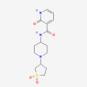 N-(1-(1,1-dioxidotetrahydrothiophen-3-yl)piperidin-4-yl)-2-oxo-1,2-dihydropyridine-3-carboxamide