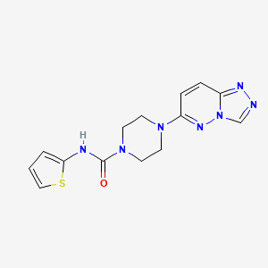 4-([1,2,4]triazolo[4,3-b]pyridazin-6-yl)-N-(thiophen-2-yl)piperazine-1-carboxamide