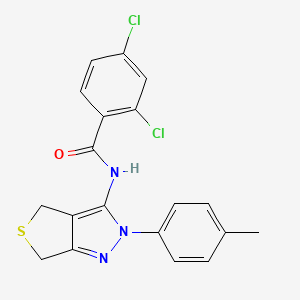 2,4-dichloro-N-(2-(p-tolyl)-4,6-dihydro-2H-thieno[3,4-c]pyrazol-3-yl)benzamide