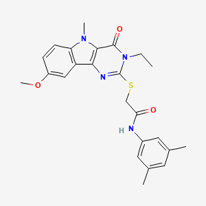 molecular formula C24H26N4O3S B2777538 3-(4-氮杂庚烷-1-基苯基)-N-异丙基-1,2,4-噁二唑-5-羧酰胺 CAS No. 1113123-57-1