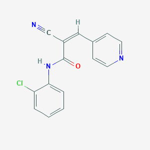 (Z)-N-(2-Chlorophenyl)-2-cyano-3-pyridin-4-ylprop-2-enamide