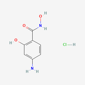 molecular formula C7H9ClN2O3 B2777578 4-amino-N,2-dihydroxybenzamide;hydrochloride CAS No. 114255-20-8