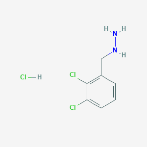 molecular formula C7H9Cl3N2 B2777601 (2,3-Dichlorobenzyl)hydrazine hydrochloride CAS No. 1318769-38-8